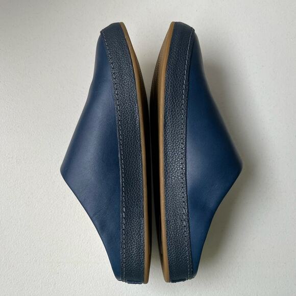 Olukai Hamani Leather Mules Men\'s Size 9 Blue Slip-On Comfort Minimalist NEW main image 6
